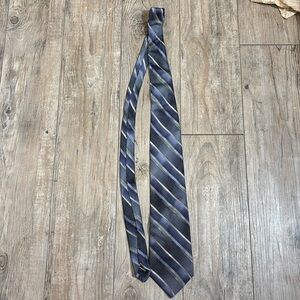 Vitaliano Pancaldi Tie Black Blue Gray Luxury Elegant Tie